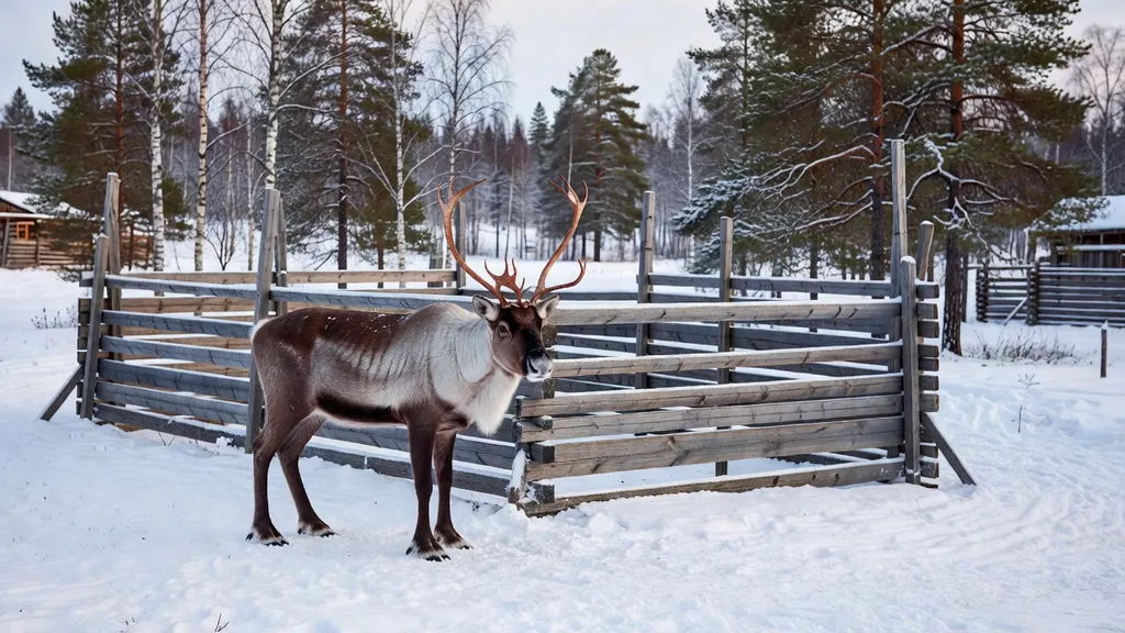 Zorza W Laponii Spróbuj Renifera I Jedź Saniami Z Husky